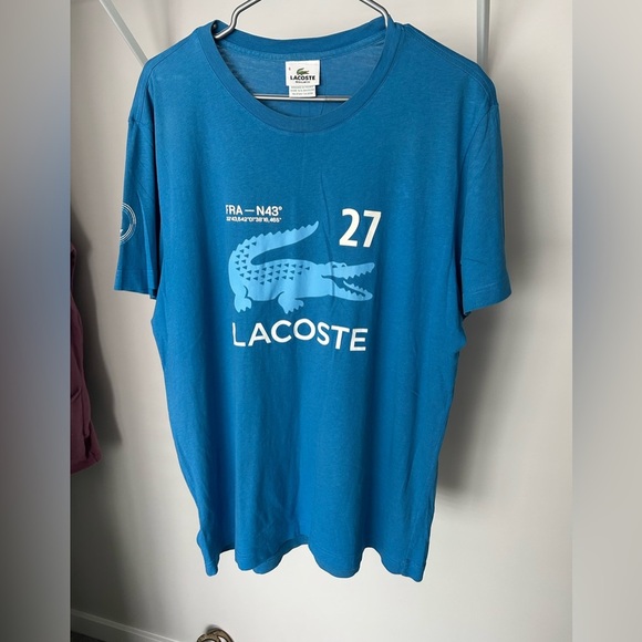 Lacoste Vibrant Blue Tee - Picture 5 of 6
